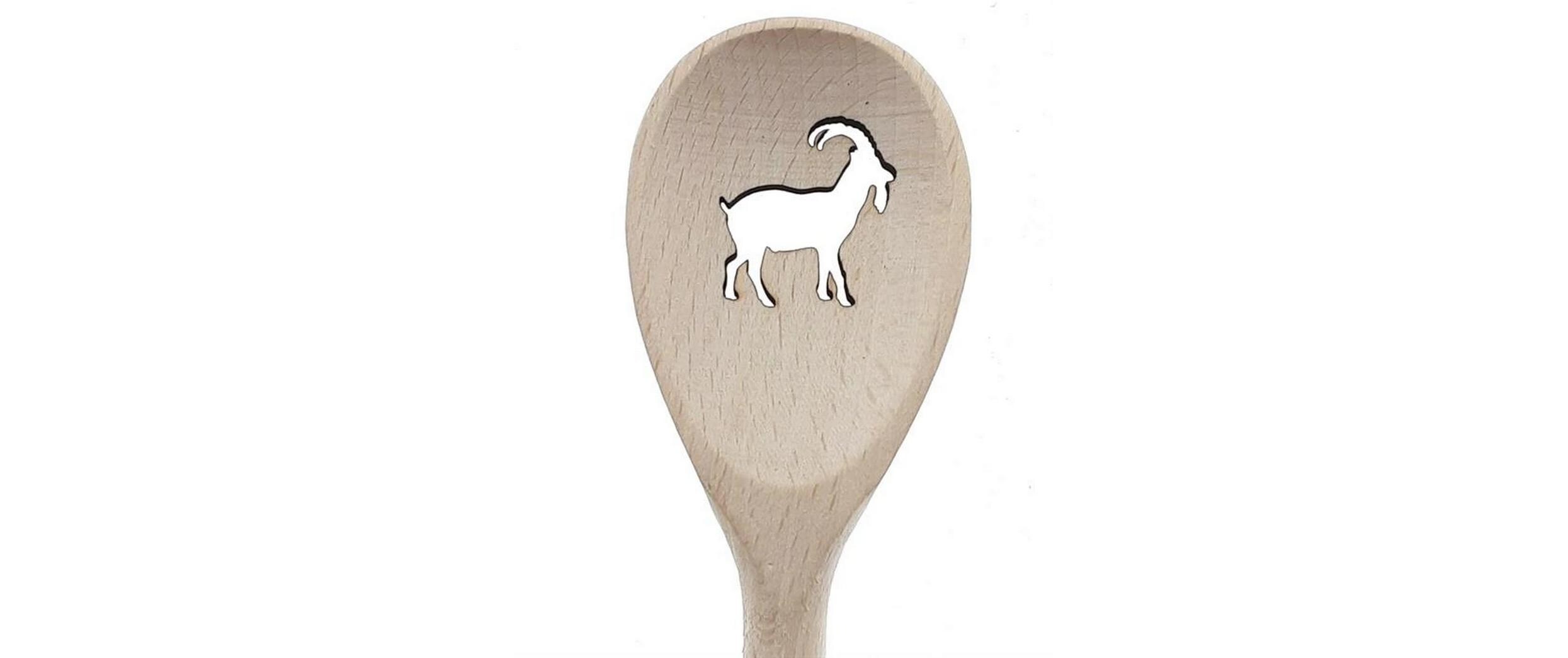 creanorm Kochlöffel Steinbock 1 Stück, Braun