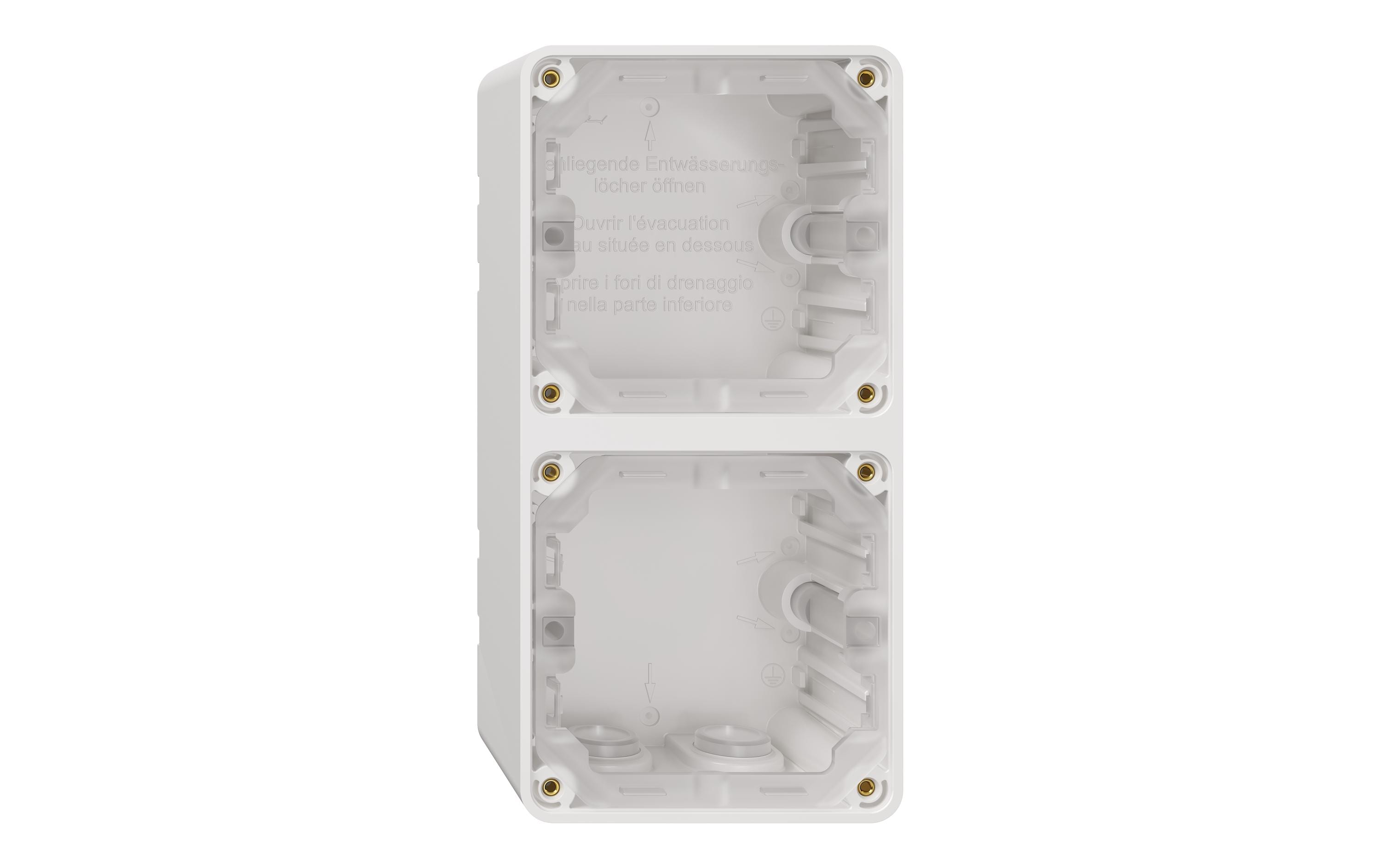 Feller EDIZIOdue Aufputzgehäuse NEVO AP für 2 Apparate, Weiss Feller EDIZIOdue Aufputzgehäuse NEVO AP für 2 Apparate, Weiss