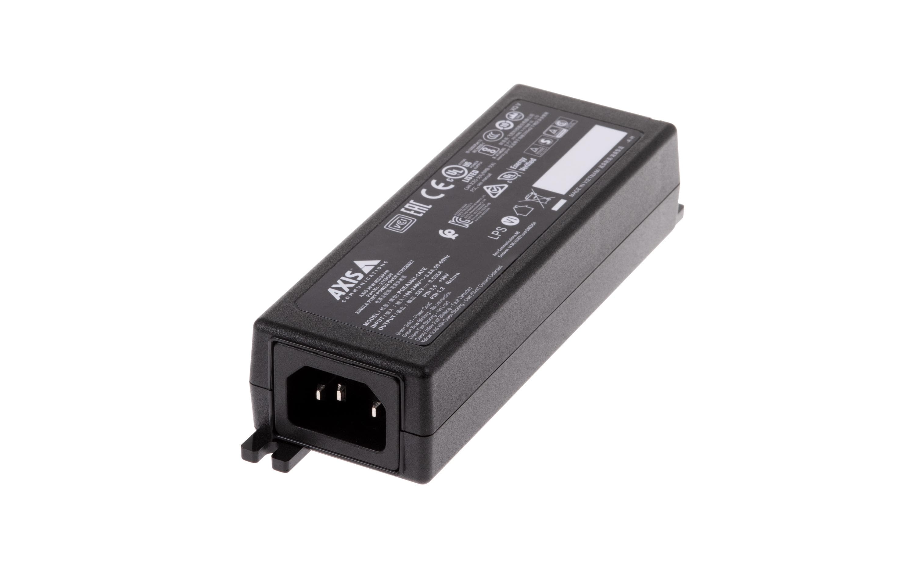 Axis PoE+ Injector 30 W Midspan Axis PoE+ Injector 30 W Midspan