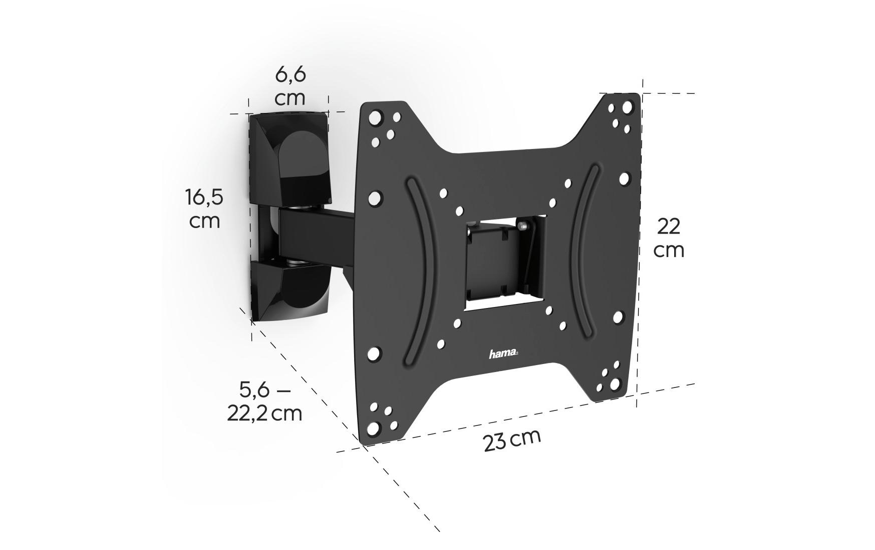 Hama Technics AG TV-Wandhalterung 48 Schwarz
