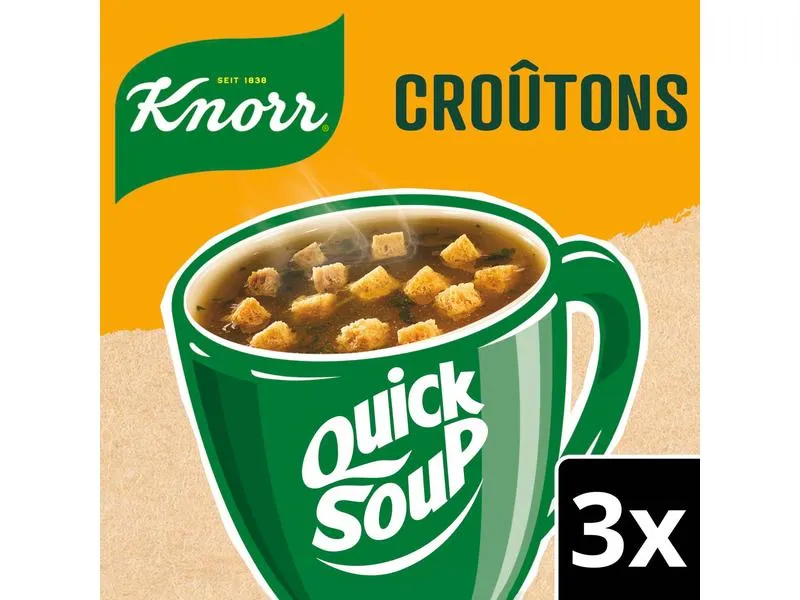 Knorr Quick Soup Croûtons 3 Portionen Knorr Quick Soup Croûtons 3 Portionen