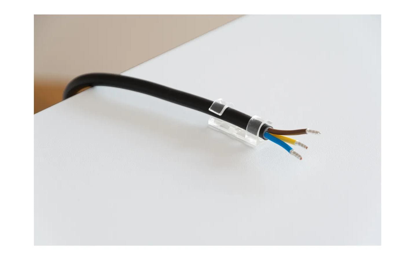 Max Hauri Kabel-Clip Set 8 mm, transparent, 18 Stück