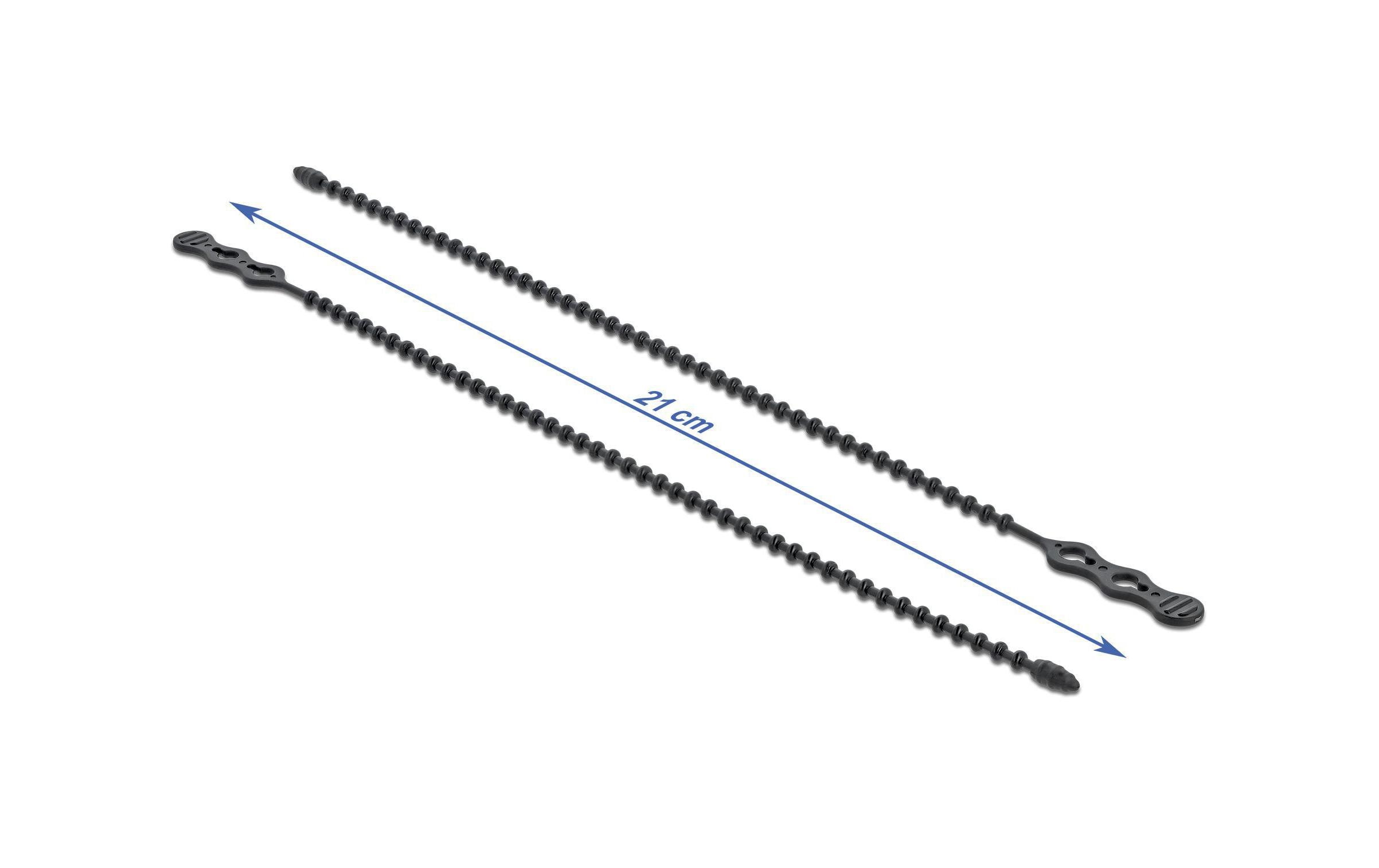 Delock Kabelbinder 210 x 4.5 mm Polyamid, Schwarz, 10 Stk. Delock Kabelbinder 210 x 4.5 mm Polyamid, Schwarz, 10 Stk.