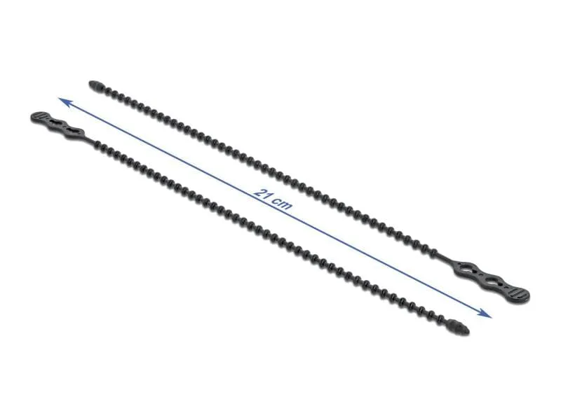 Delock Kabelbinder 210 x 4.5 mm Polyamid, Schwarz, 10 Stk.