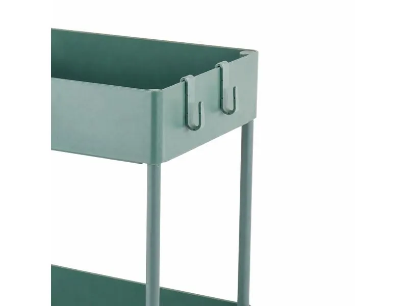relaxdays Küchenwagen Servierwagen 39.5 x 38 x 21.5 cm, Grün