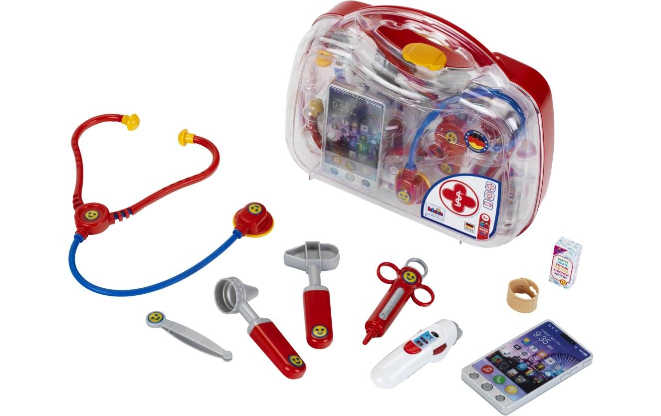 Klein-Toys Arzt Koffer mit elektrischem Smartphone und Thermometer Klein-Toys Arzt Koffer mit elektrischem Smartphone und Thermometer