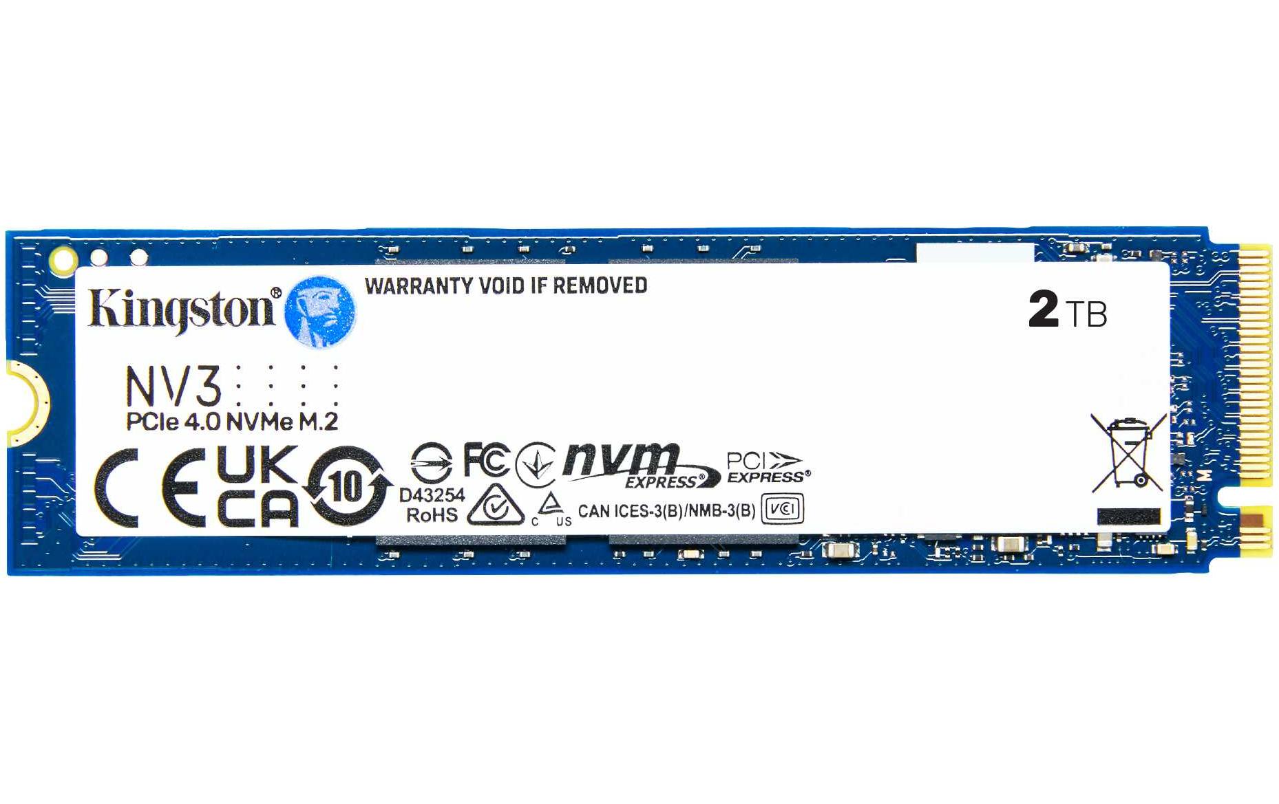 Kingston SSD NV3 M.2 2280 NVMe 2000 GB Kingston SSD NV3 M.2 2280 NVMe 2000 GB