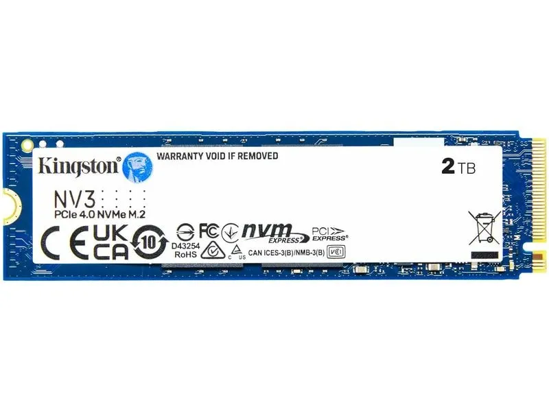 Kingston SSD NV3 M.2 2280 NVMe 2000 GB Kingston SSD NV3 M.2 2280 NVMe 2000 GB