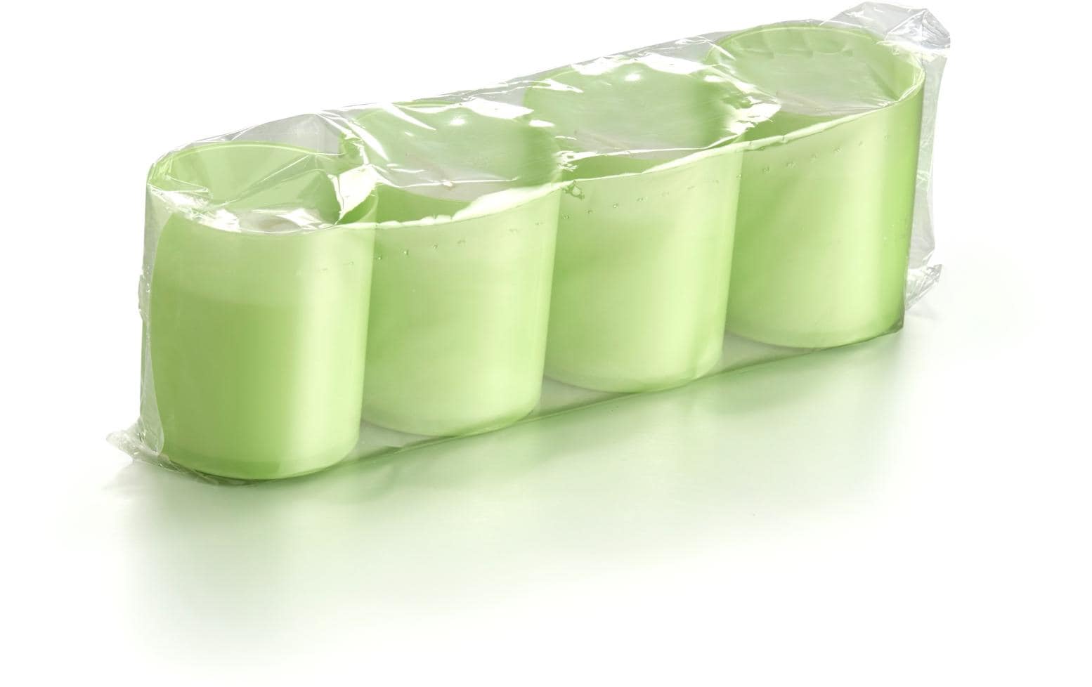 balthasar Kerzenset in Becher 4 Stück, Grün