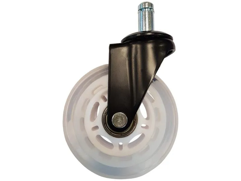 LC-Power Gaming Stuhlrollen 5er Set Weiss