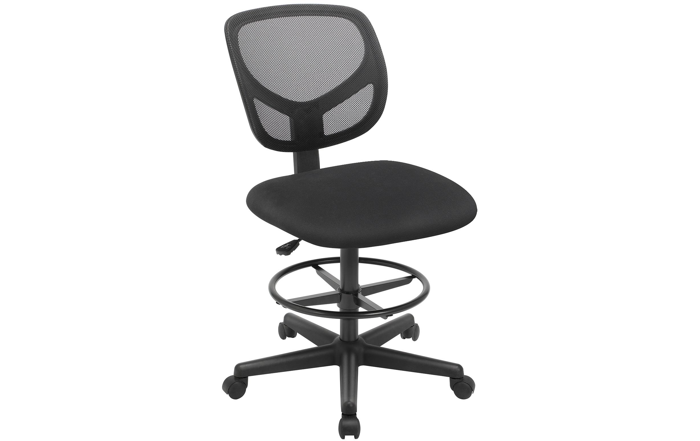 Songmics Bürostuhl mit Fusskreuz, Schwarz Songmics Bürostuhl mit Fusskreuz, Schwarz