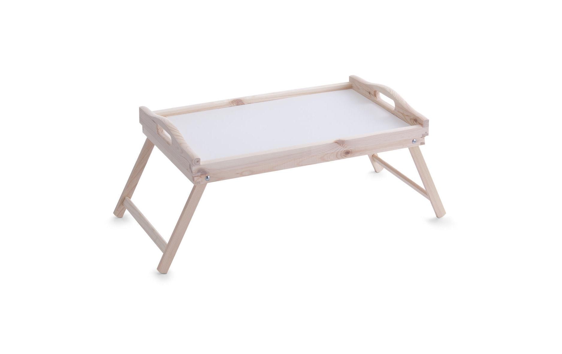 Zeller Present Serviertablett Betttablett Weiss