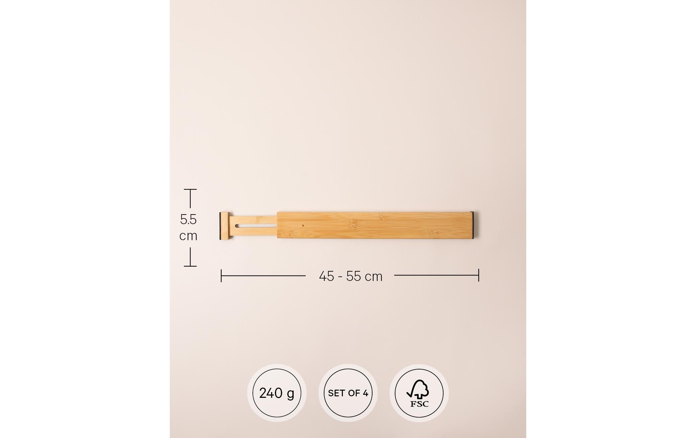 Esmée Schubladentrenner 4 Stück, Nature