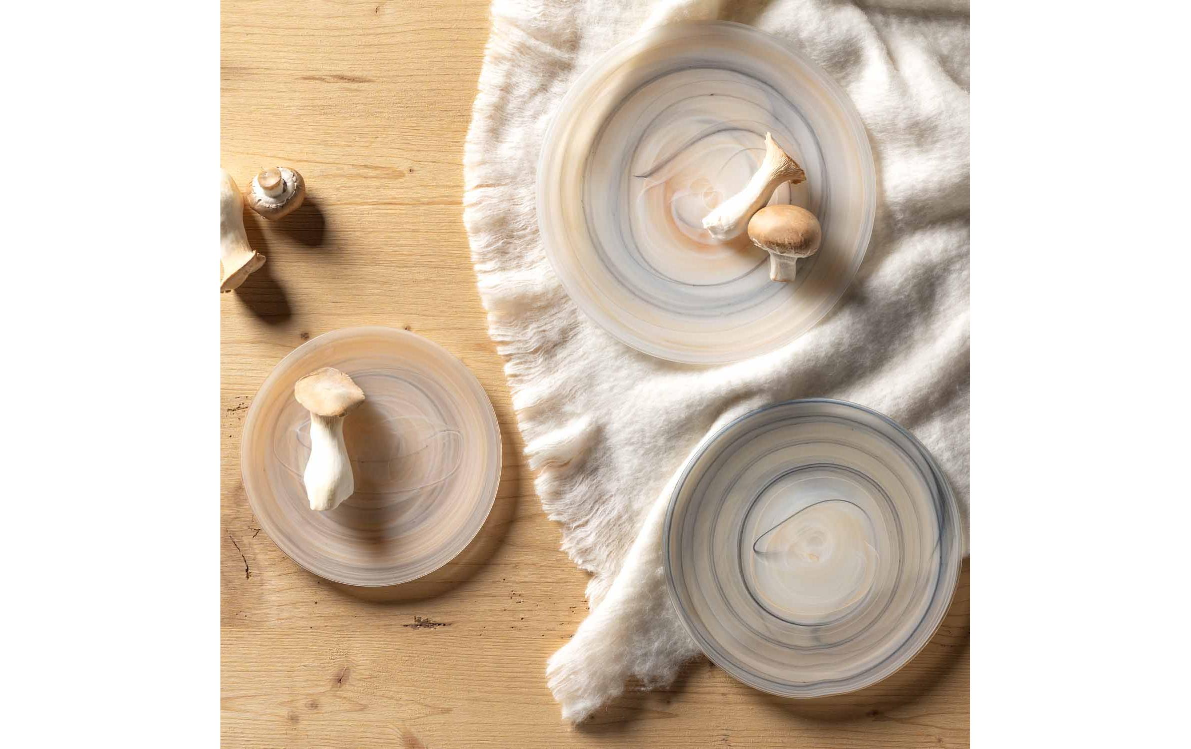 Leonardo Frühstücks- & Dessertteller Alabastro Ø 21 cm, 2 Stück,Beige