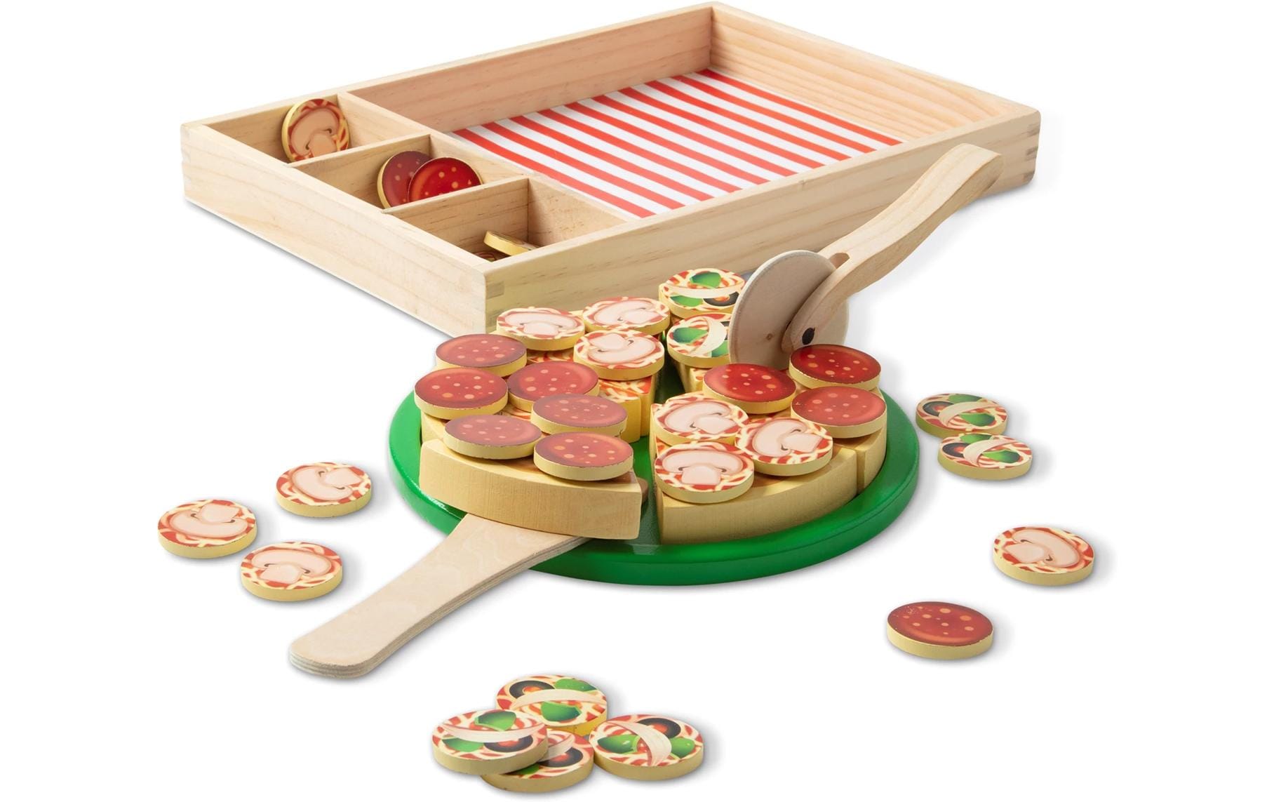 Spinmaster Melissa und Doug Pizza Party Holzspielset