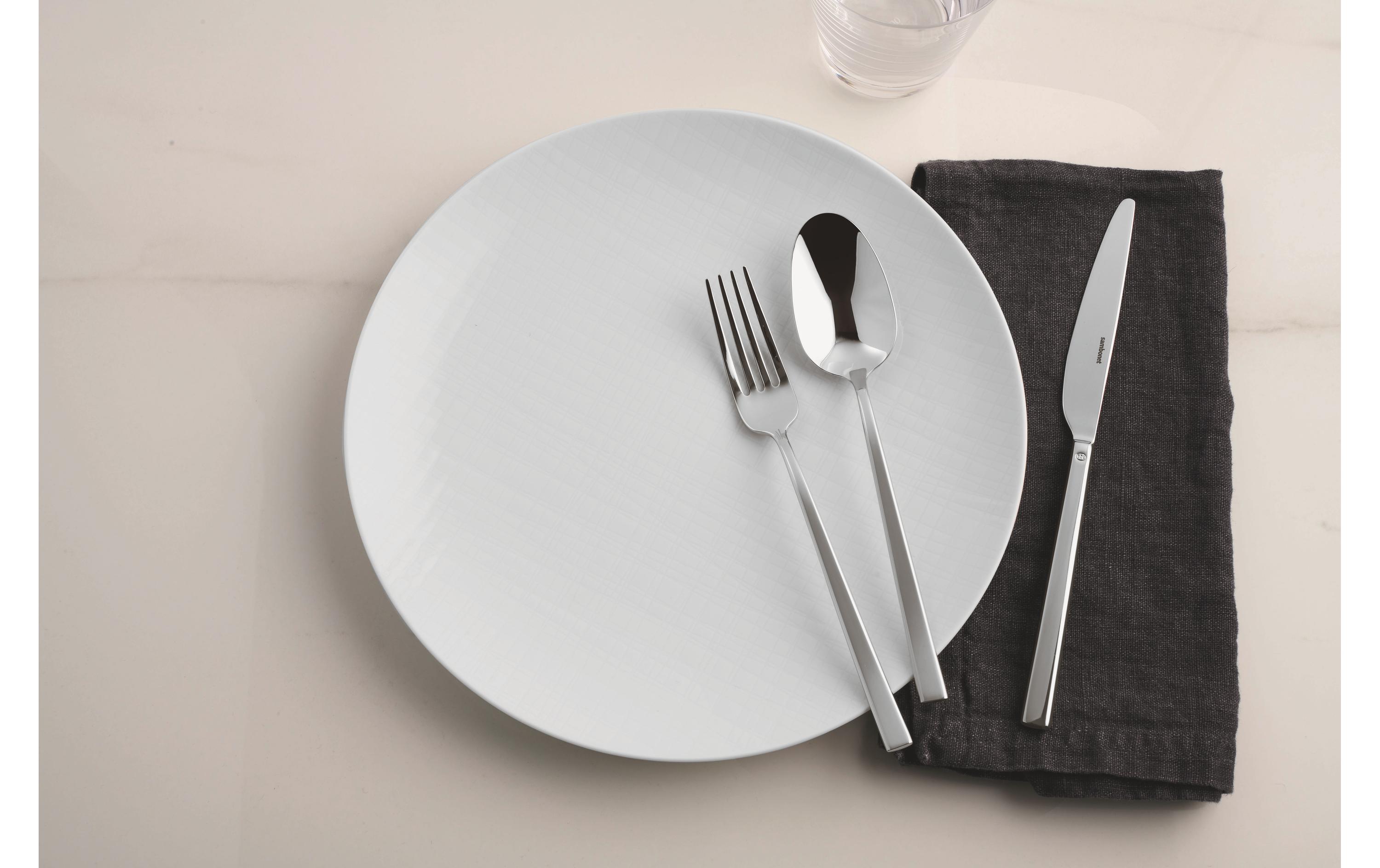 Sambonet Kuchengabel Rock 6 Stück, Silber