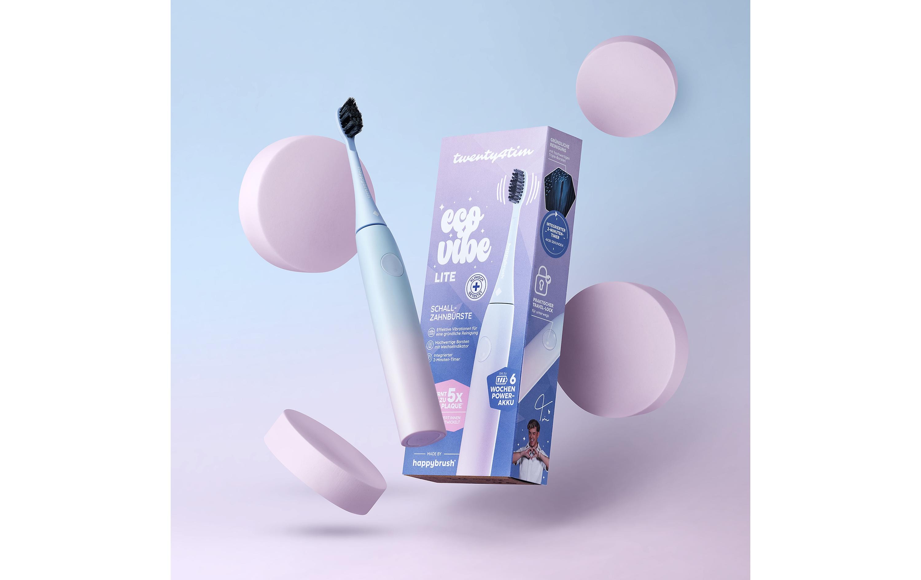 happybrush Schallzahnbürste Eco Vibe Lite Sunrise