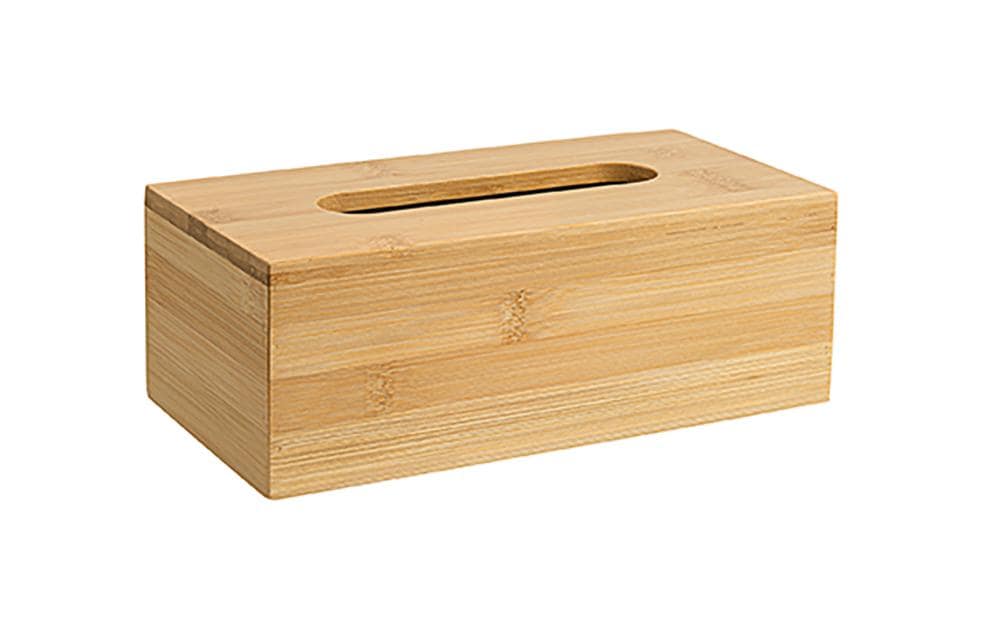 diaqua® Kosmetiktuchbox aus Bambus 25 x 13 x 9 cm, Nature