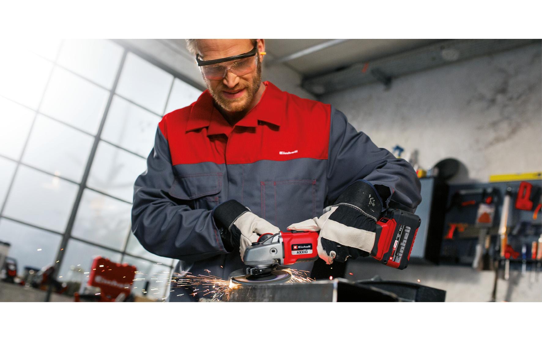 Einhell Professional Akku-Winkelschleifer AXXIO 18/125 Q Solo