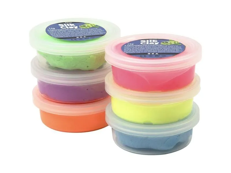 Creativ Company Modellier-Set Silk Clay 6 x 14 g Neon Creativ Company Modellier-Set Silk Clay 6 x 14 g Neon