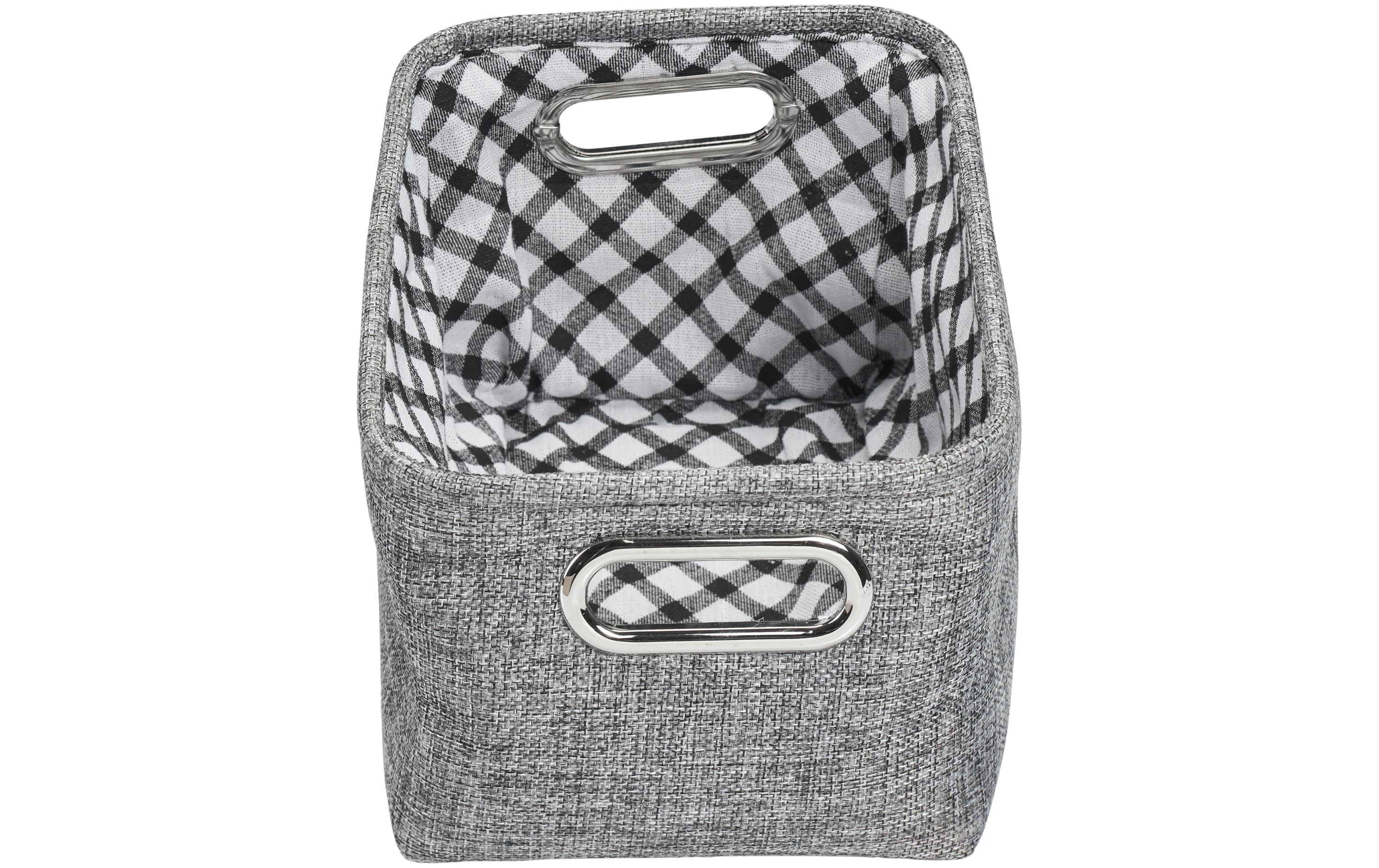 diaqua® Aufbewahrungskorb Butterfly 28 x 19 x 16 cm, Grau