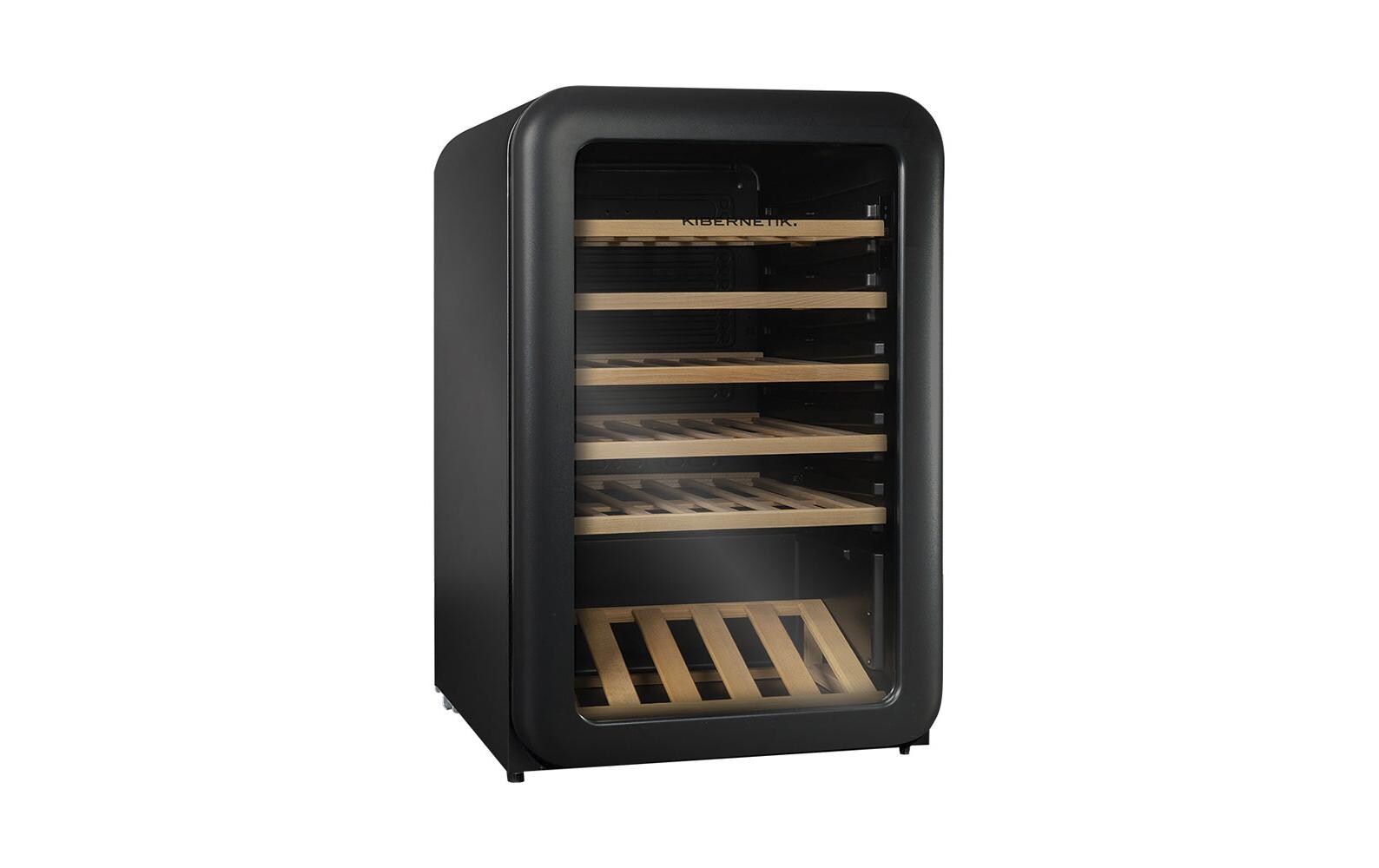 Kibernetik Weinkühlschrank WKH49S Rechts, Schwarz