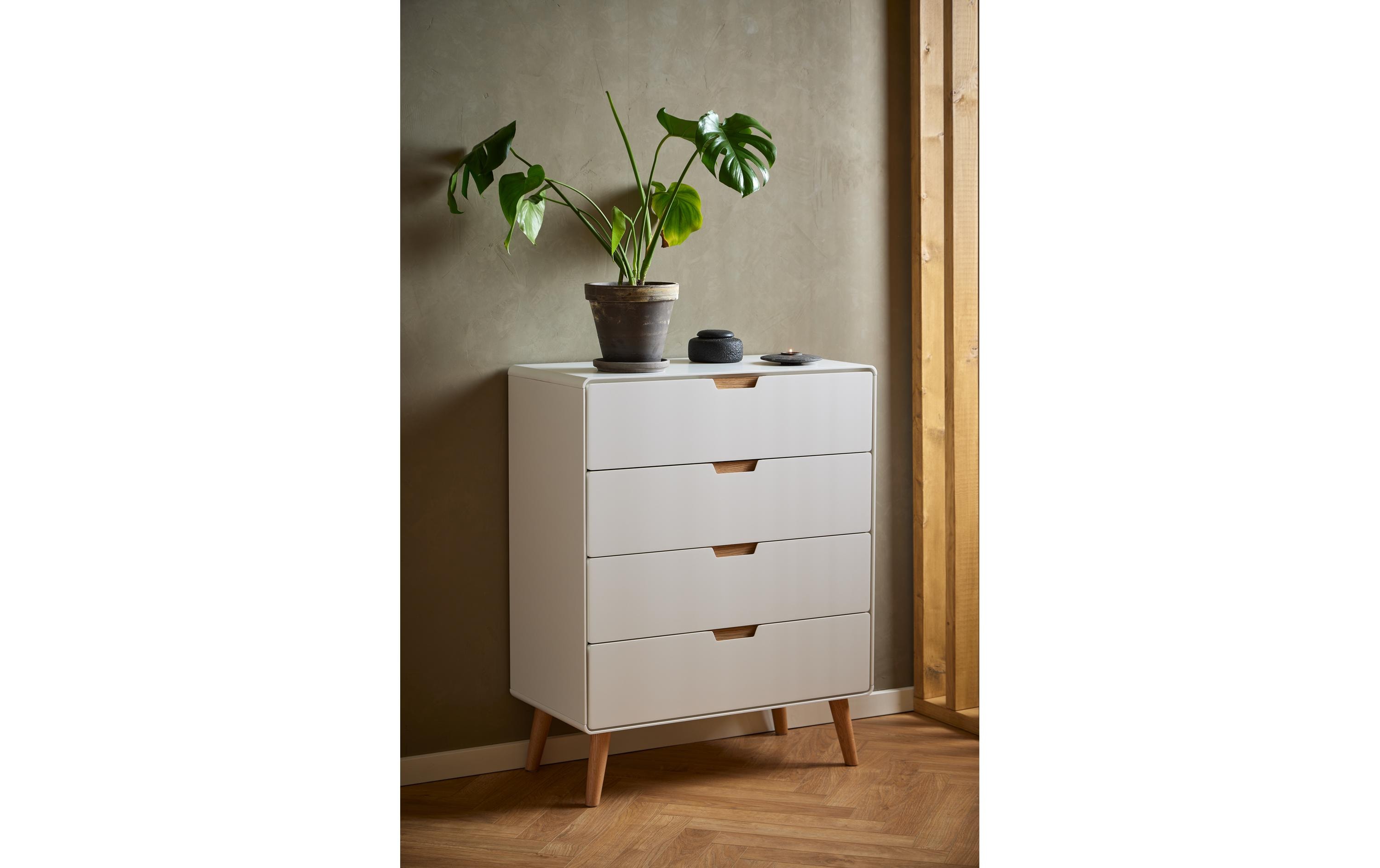 AC Design Kommode Lowell 80 x 100 cm, Weiss