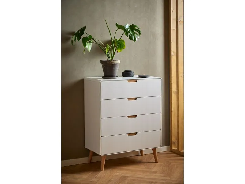 AC Design Kommode Lowell 80 x 100 cm, Weiss