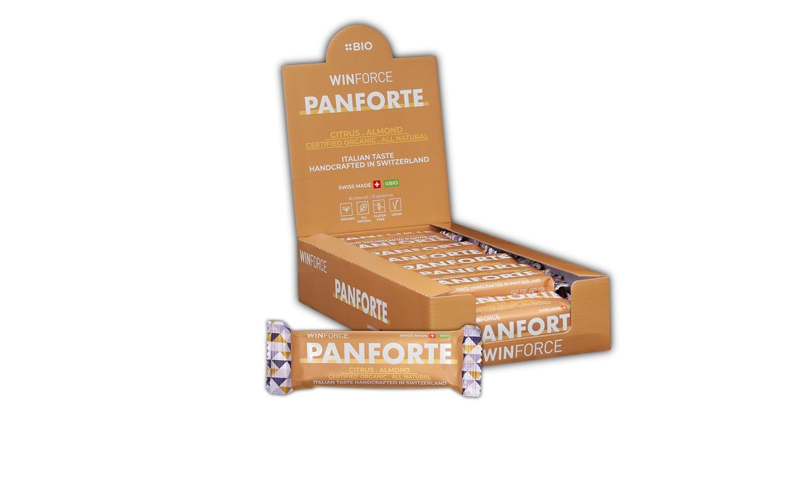 WINFORCE Riegel Panforte Bar Citrus-Almond, 24 Stück