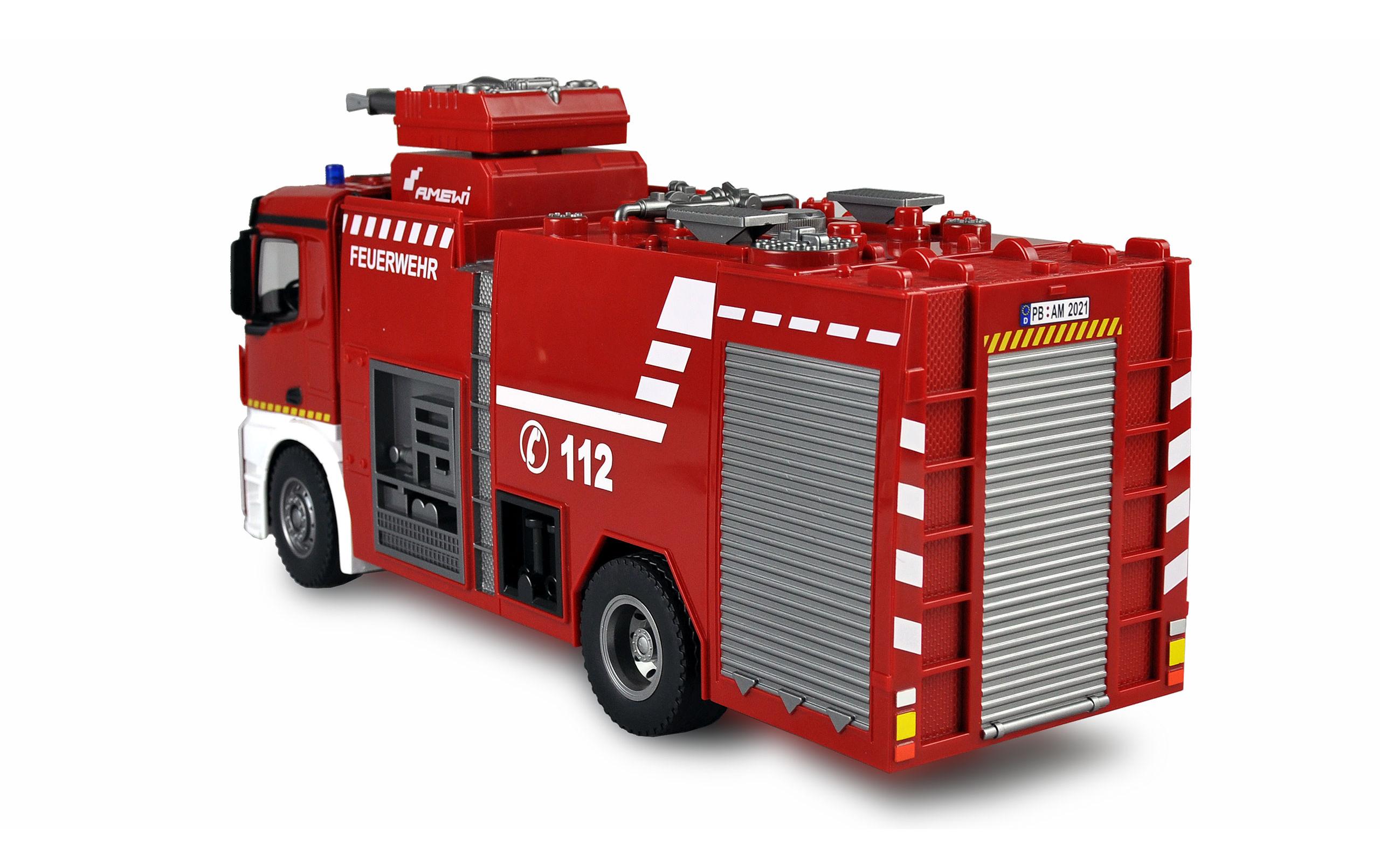 Amewi Mercedes Benz Arocs Feuerwehr Löschfahrzeug RTR, 1:18 Amewi Mercedes Benz Arocs Feuerwehr Löschfahrzeug RTR, 1:18