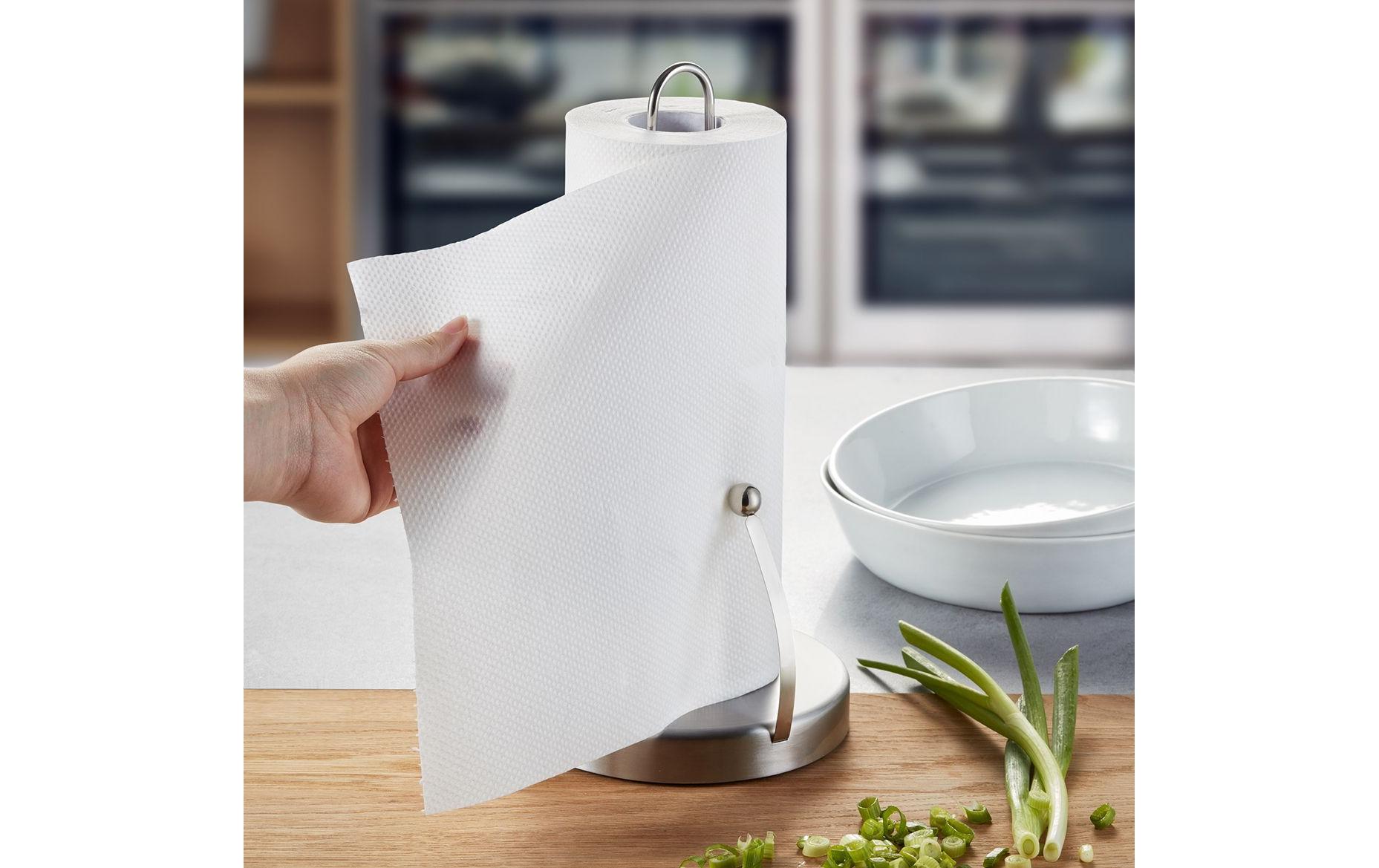 GEFU Küchenrollenhalter Spenso Silber