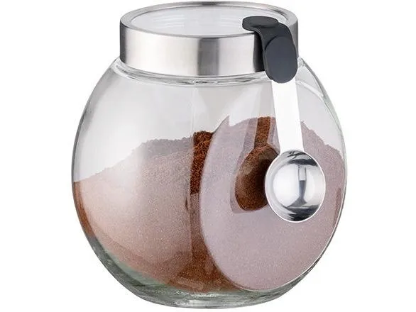 APS Vorratsglas Vorratsdose mit Löffel, ca. D20 cm. H18 cm APS Vorratsglas Vorratsdose mit Löffel, ca. D20 cm. H18 cm
