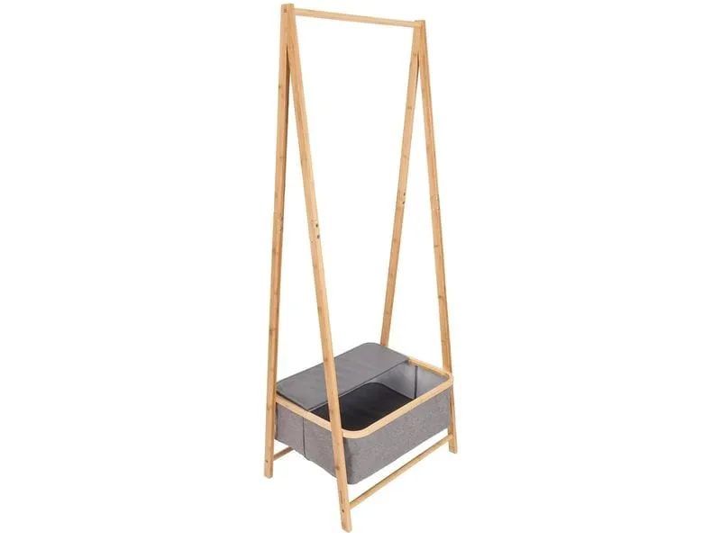 Lumaland Lumaland Kleiderständer aus Bambus 159 x 60 x 45 cm Grau Lumaland Lumaland Kleiderständer aus Bambus 159 x 60 x 45 cm Grau