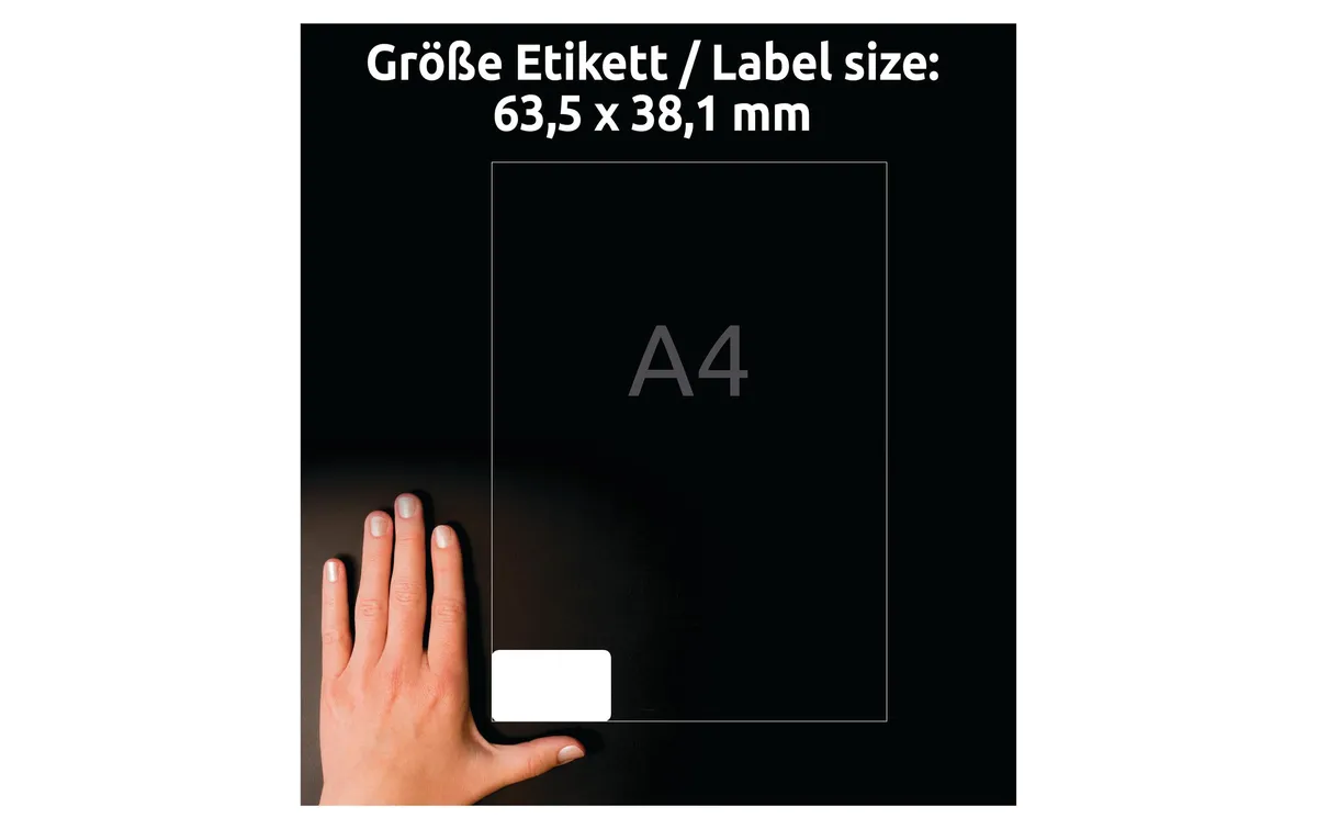 Avery Zweckform Adressetiketten Ultragrip 63.5 x 38.1 mm, 40 Blatt Avery Zweckform Adressetiketten Ultragrip 63.5 x 38.1 mm, 40 Blatt