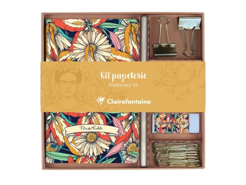 Clairefontaine Schreibset Frida Kahlo A5, Liniert, Mehrfarbig