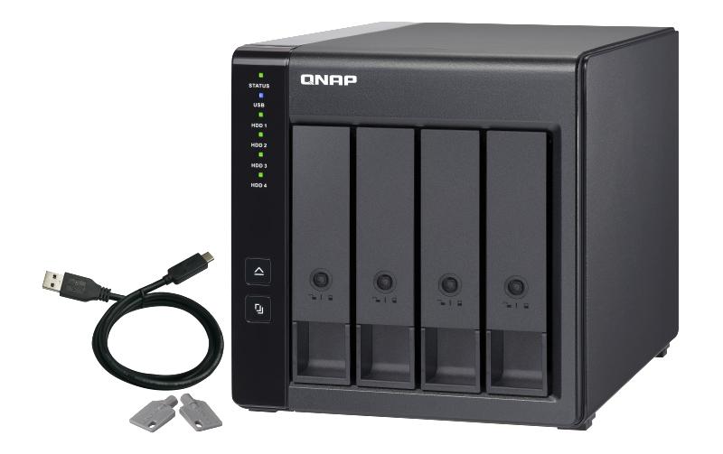 QNAP NAS-Erweiterungsgehäuse TR-004, 4-bay, USB 3.0 QNAP NAS-Erweiterungsgehäuse TR-004, 4-bay, USB 3.0