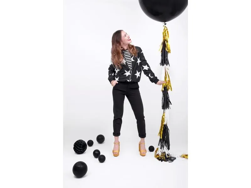 Partydeco Girlande Quasten 1.5 m, Gold/Schwarz Partydeco Girlande Quasten 1.5 m, Gold/Schwarz
