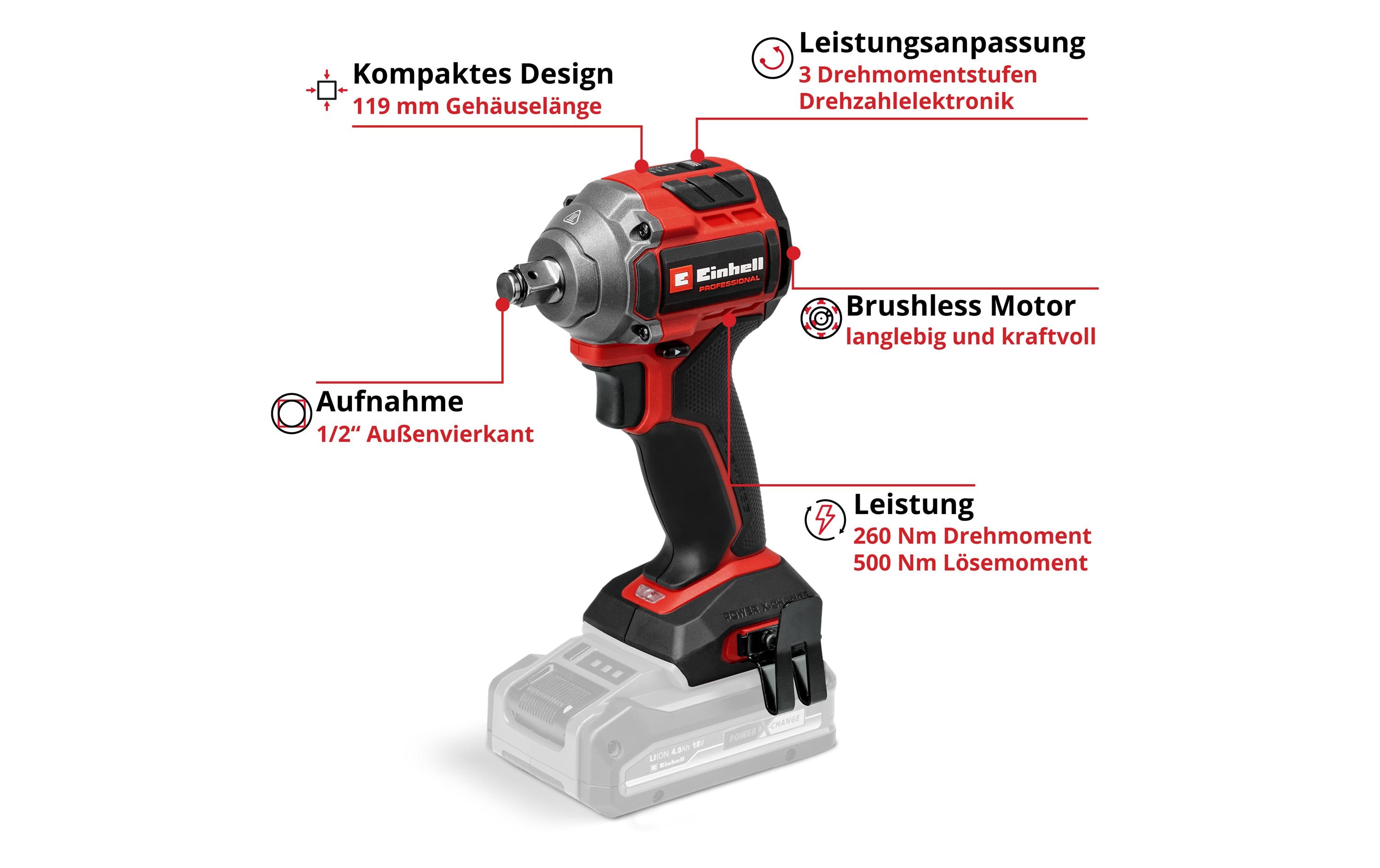 Einhell Akku-Schlagschrauber TP-CW 18/260