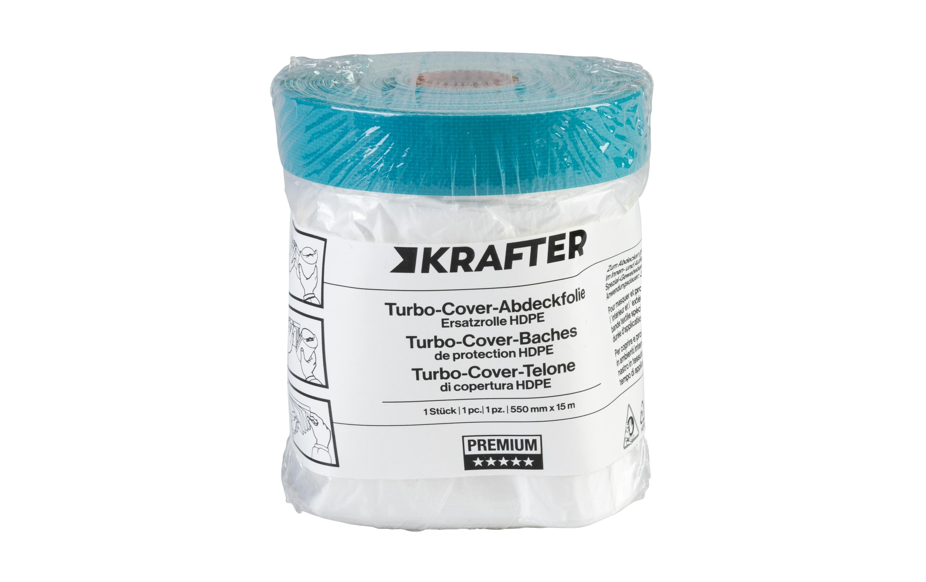 Krafter Abdeckfolie Turbo Cover PREMIUM 55 cm x 15 m