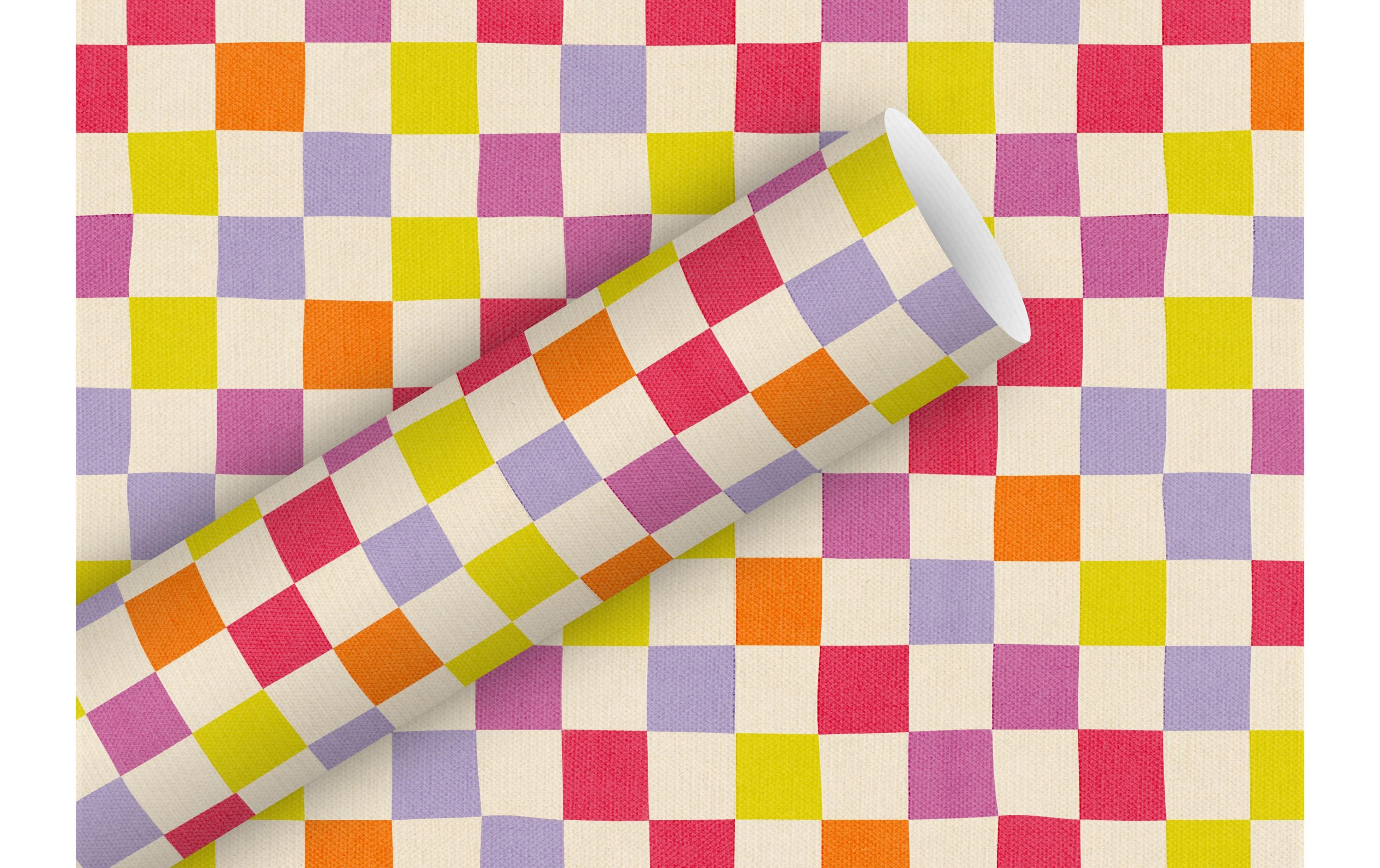 Braun + Company Geschenkpapier By Nature Check Up Candy 2 m x 70 cm