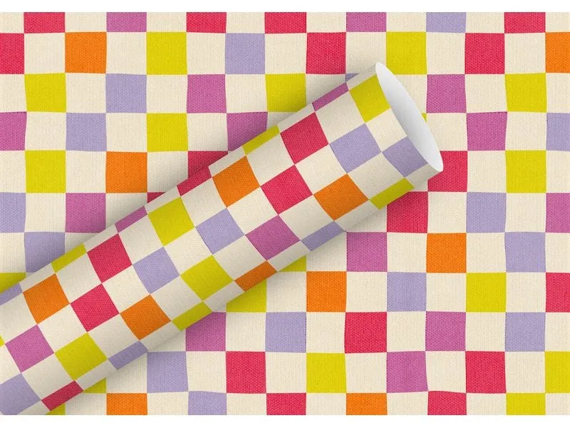 Braun + Company Geschenkpapier By Nature Check Up Candy 2 m x 70 cm