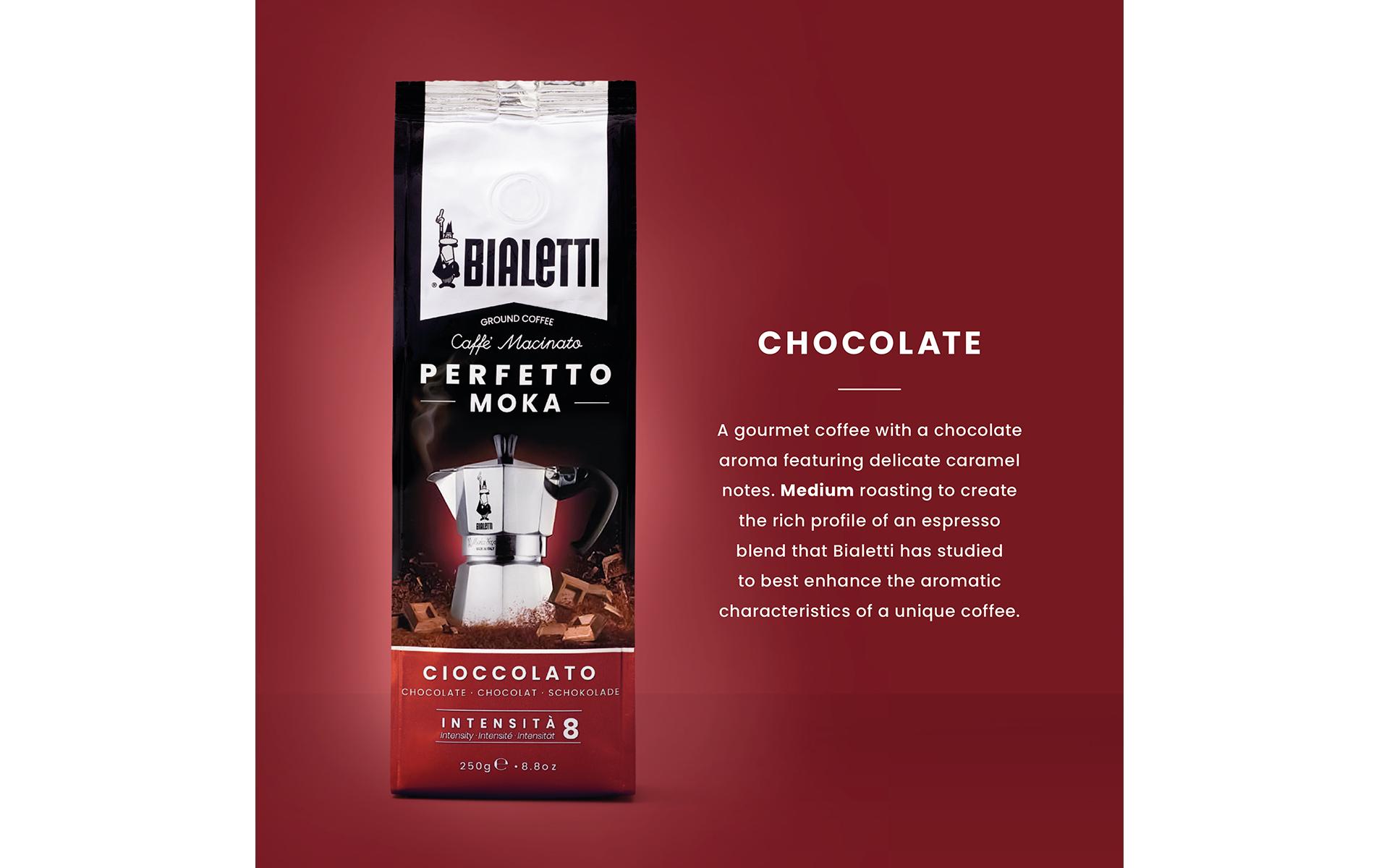 Bialetti Kaffee gemahlen Perfetto Moka Cioccolato 250 g