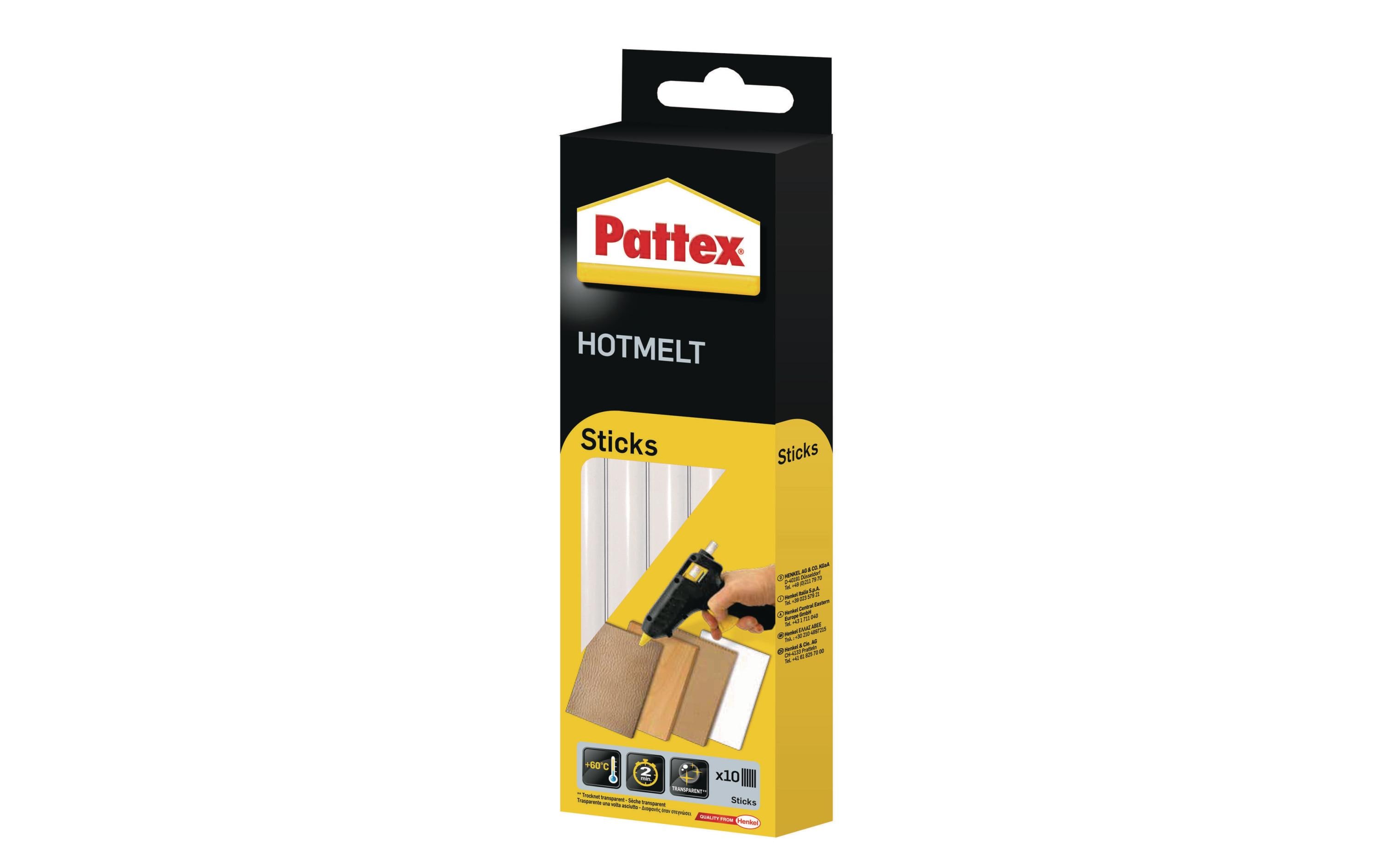 Pattex Klebestick-Set HOT 10 Stück, Transparent