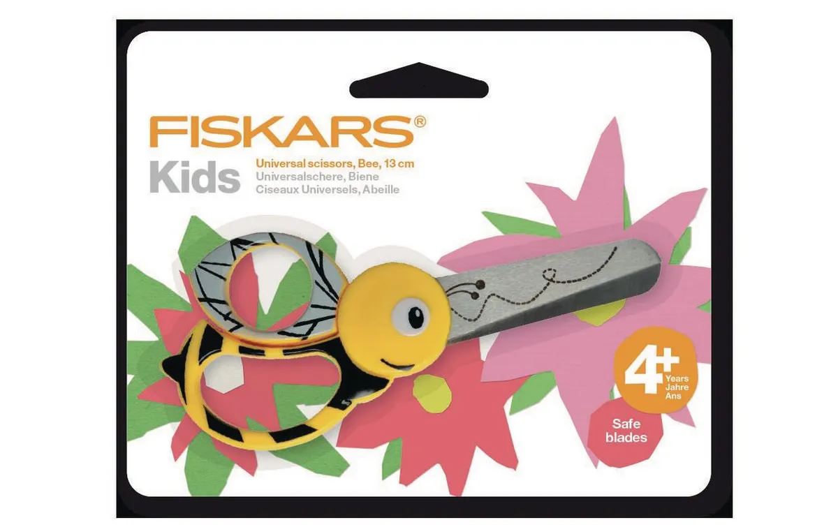 Fiskars Kinderschere Biene Rostfreier Stahl