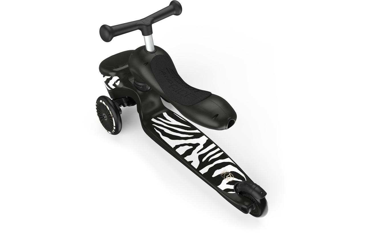 Scoot and Ride Scooter Zebra Schwarz