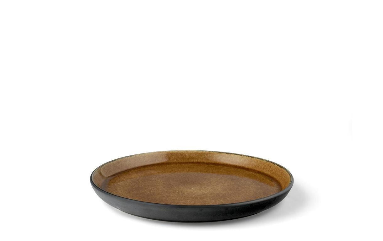Bitz Frühstücks- & Dessertteller Ø 21 cm, 6 Stück, Schwarz/Amber
