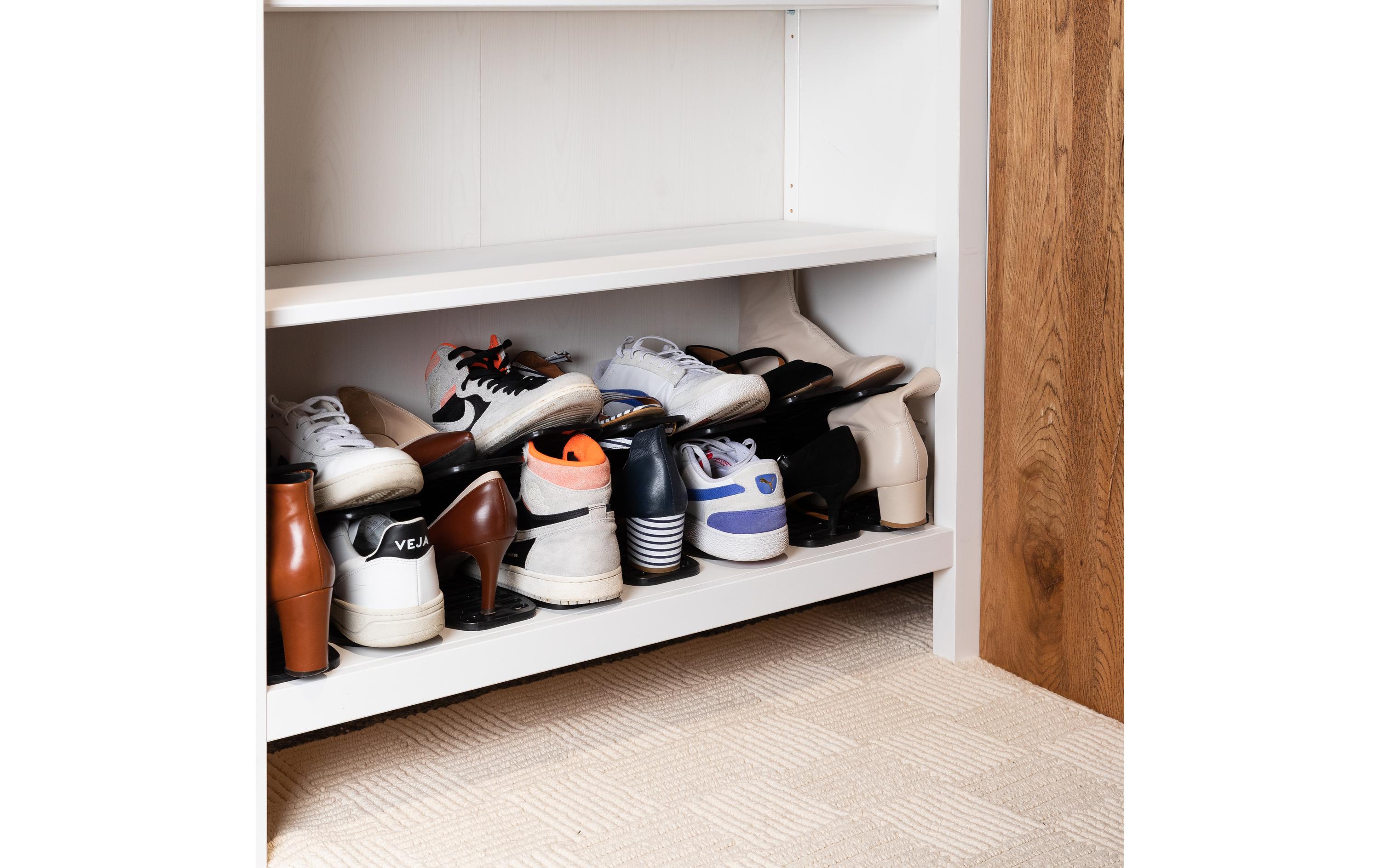 COCON Schuhorganizer 8 Stück, Schwarz