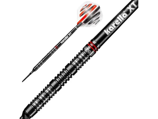 Karella Dartpfeile Softdart HiPower 18g, 3 Stück – Schwarz