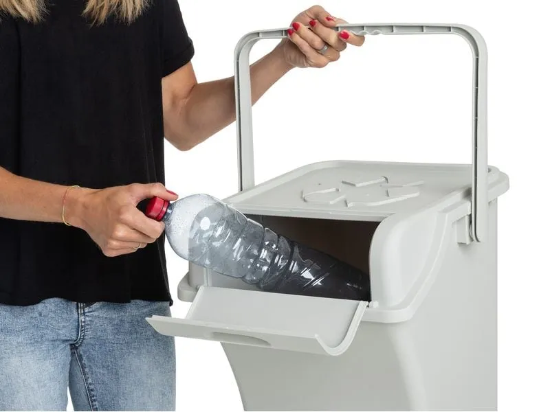 COCON Recyclingbehälter Sorto Mehrfarbig, 3 Stück, 45 L
