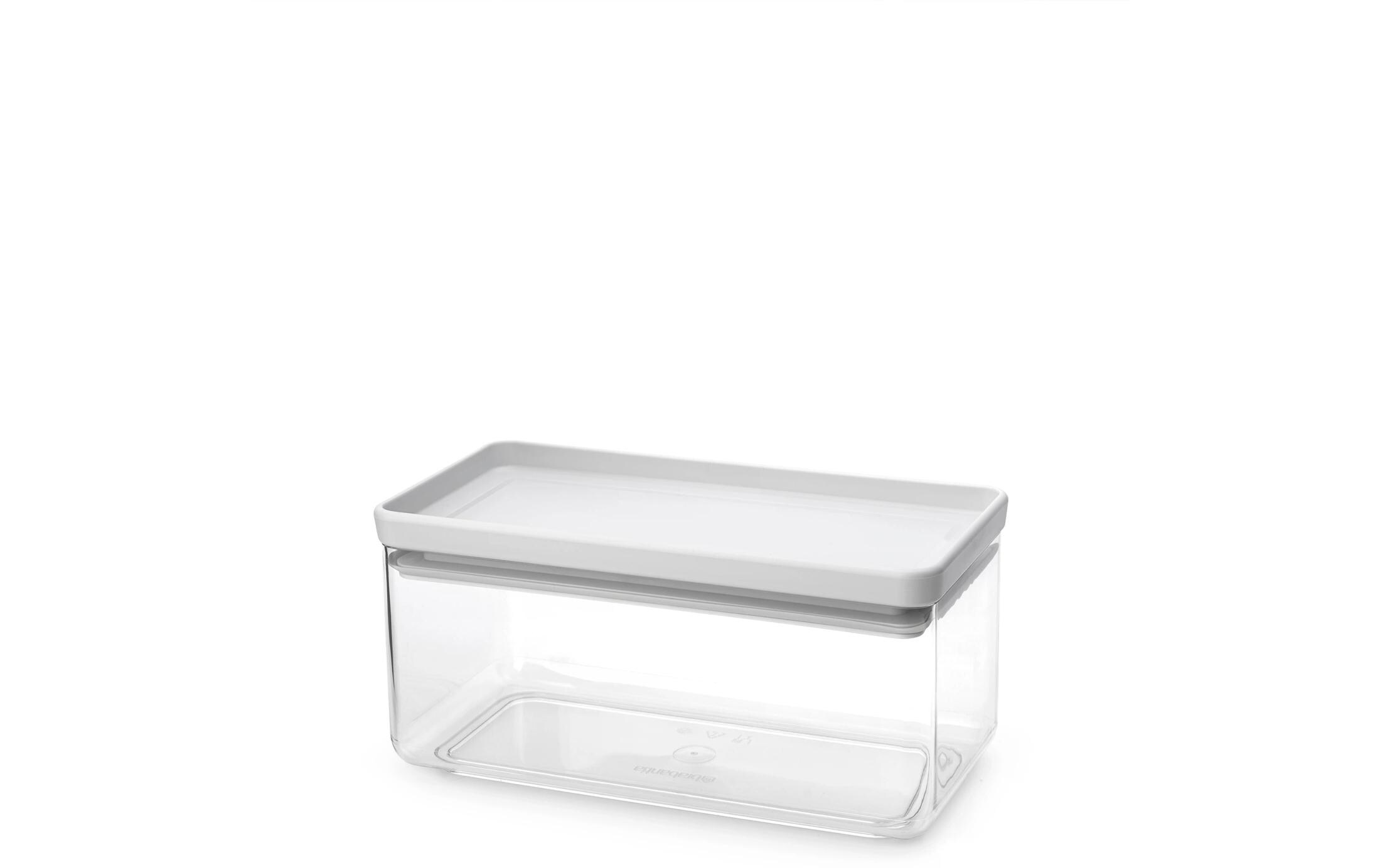 Brabantia Vorratsdose Tasty+ 1.5 l, Hellgrau/Transparent